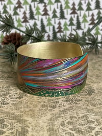 Image 10 of Brass Etched Cuff