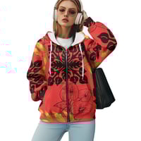 Image 1 of Women's Loose Fit Hokuloa (Anthurium)Print Jacket
