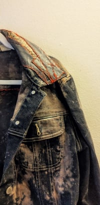 Image 4 of Denim jacket (repurposed- Circe inspired)