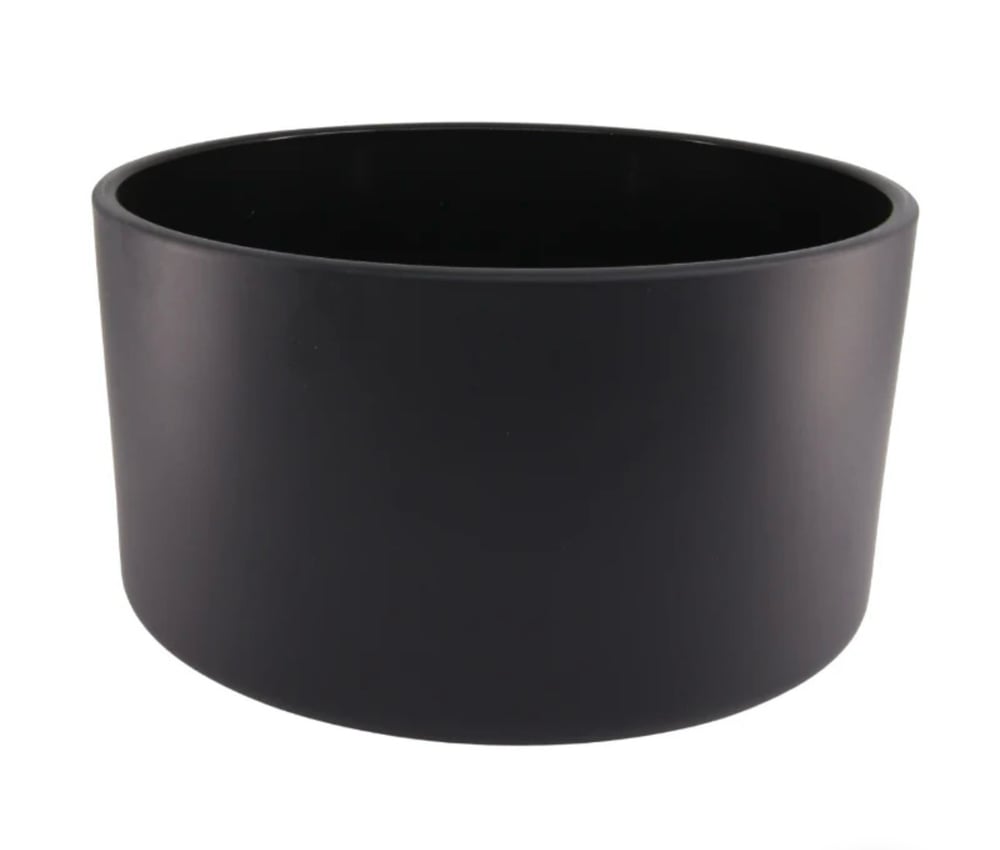 Image of Matte Black Jumbo Cambridge Candle Bowl