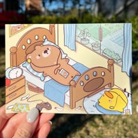 Image 1 of Bedroom Bear A6 Art Print