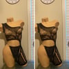One leg fishnet 