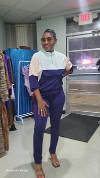 Image 1 of Blue on Blue jogger 