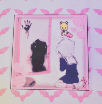 Image of 🏩🦷 “OTHER SIDE” • MATTE STICKER🎀☠️