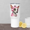 Travel mug with a handle