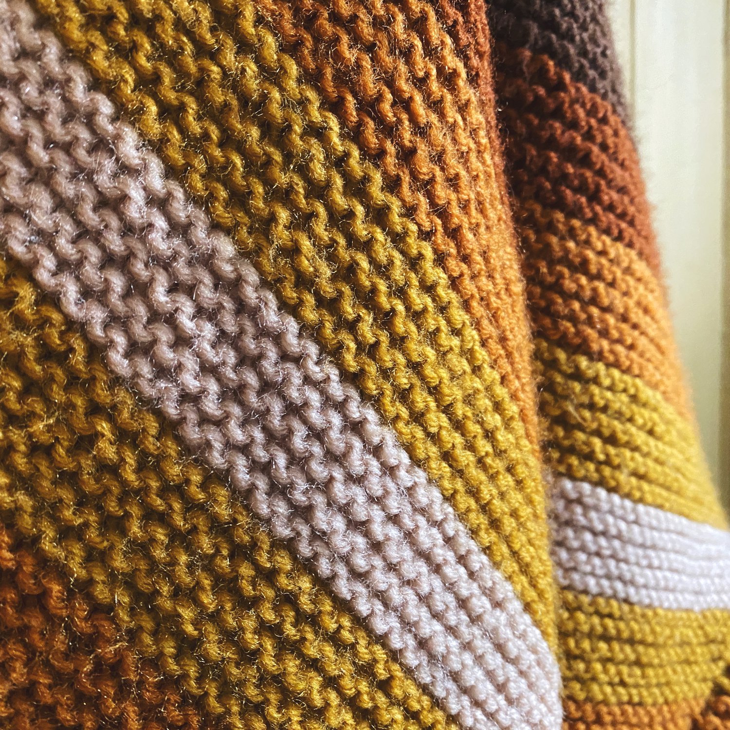 Image of Retro Diagnonal Granny Sweater