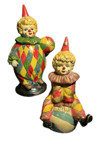 Image 1 of Vintage Ceramic Clown Set