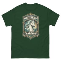 Image 4 of White Horse Saloon Unisex T-Shirt | Western Vintage Horse Lover Bar Tee