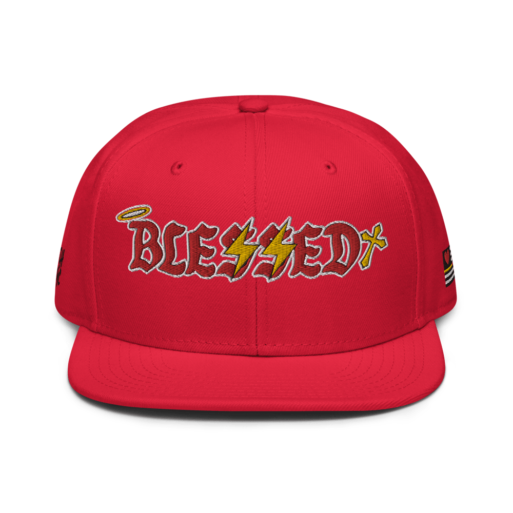 Image of Cherry x Gold “Blessed” Snapback Hat