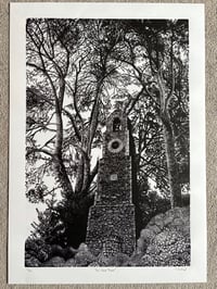 Image 1 of ‘The Clock Tower’ Original Lino Print