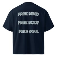 Image 5 of Free X Wave Unisex organic OVERSIZED high neck t-shirt