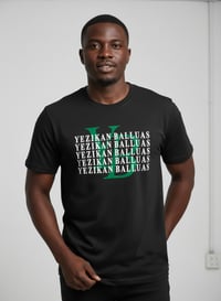 Image 1 of YB Stacked Print Logo T-Shirt