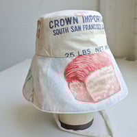 Image 2 of Reworked Sun Hat Bread Flour Sack S/M