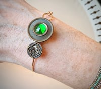 Image 2 of "Queen’s Garden" Bronze Button Bracelet