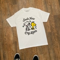 Image 5 of SMILE NOW, CRY LATER tee (full color - hand painted) 