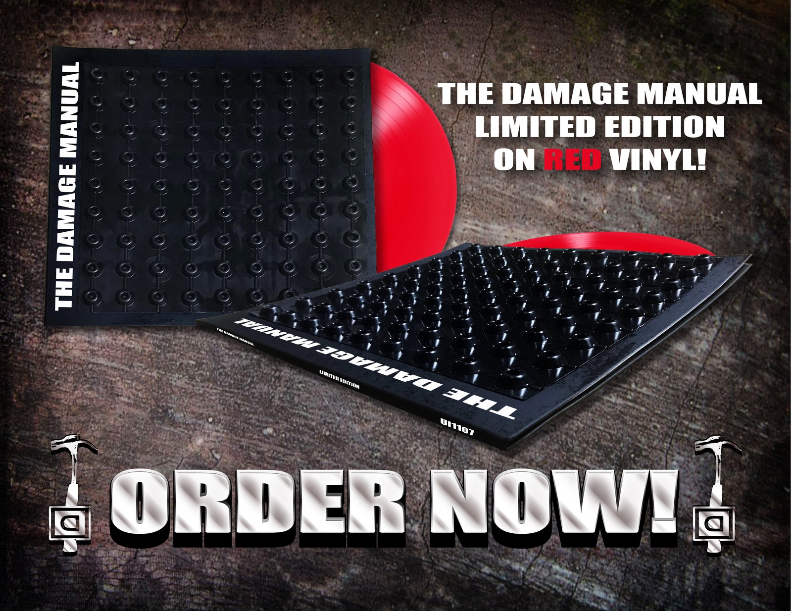【LP】IDHA / Troublemaker レコード The Damage Manual Limited Edition on Red Vinyl / Martin Atkins
