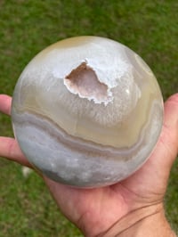 Image 5 of Flower Agate Crystal Sphere #1350
