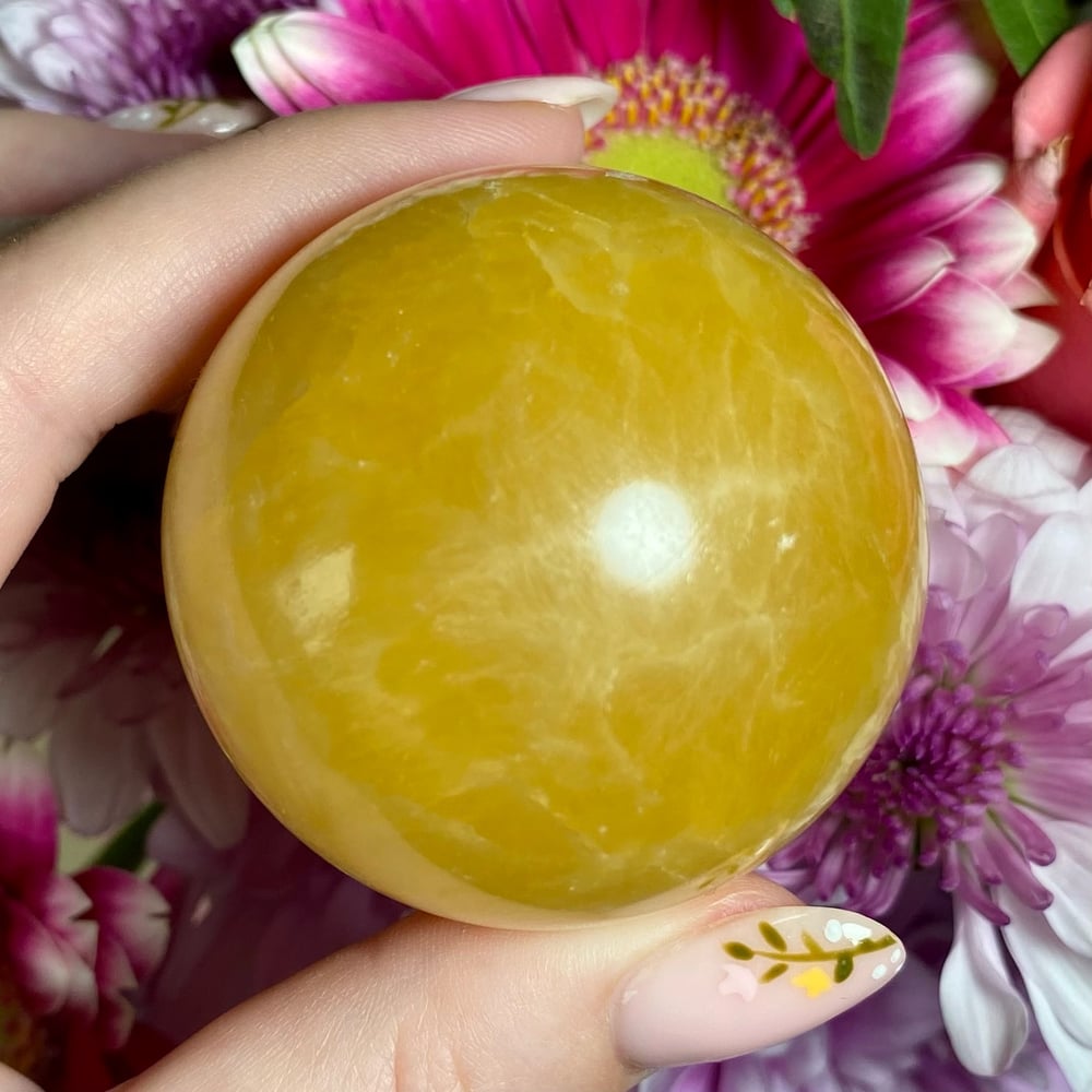 Image of Orange Calcite Sphere