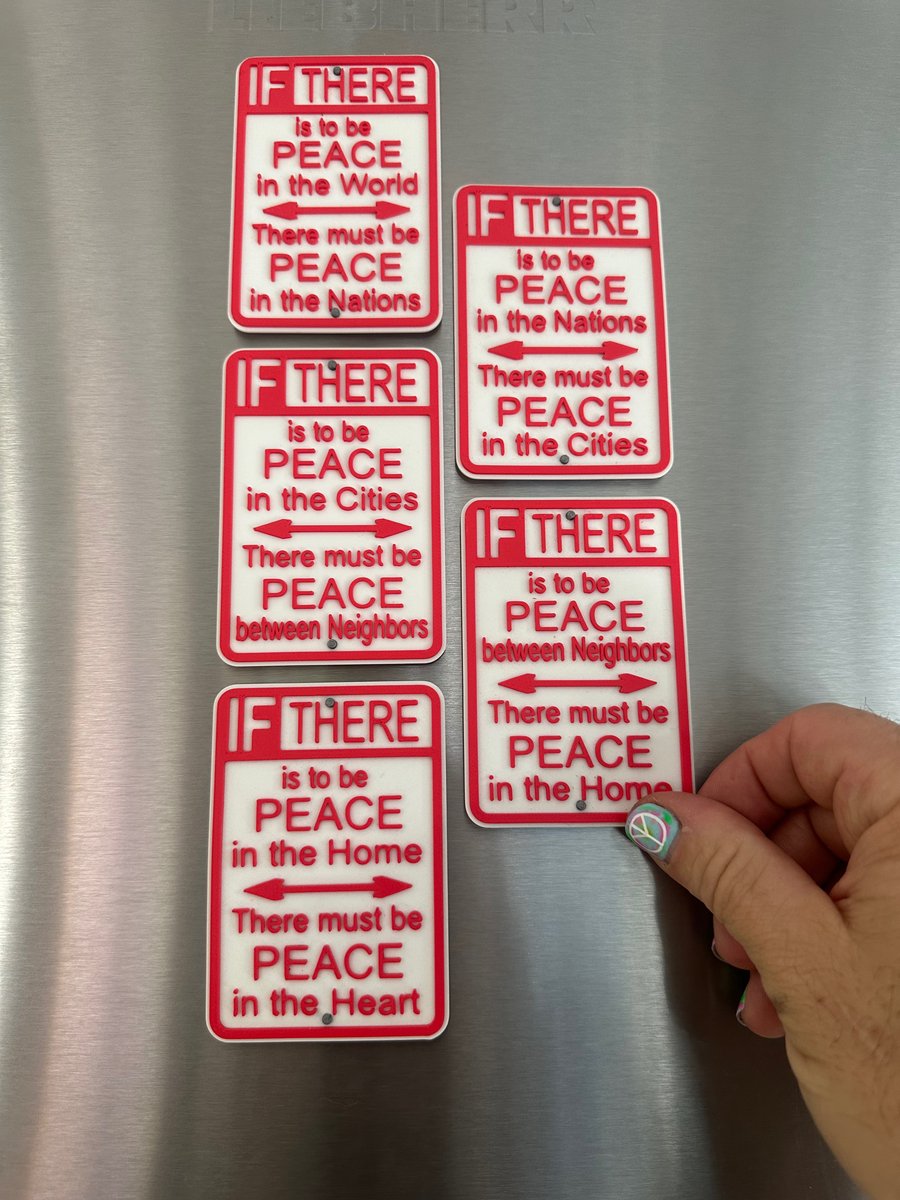 Image of Peace Signs 5 Magnet Set
