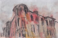 Tenement, Hyndland - Pencil, Soft Pastels, Charcoal And Acrylic Paint On Paper