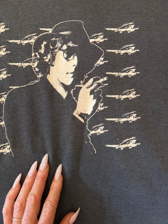 rare vintage Warren Zevon concert t shirt band tee