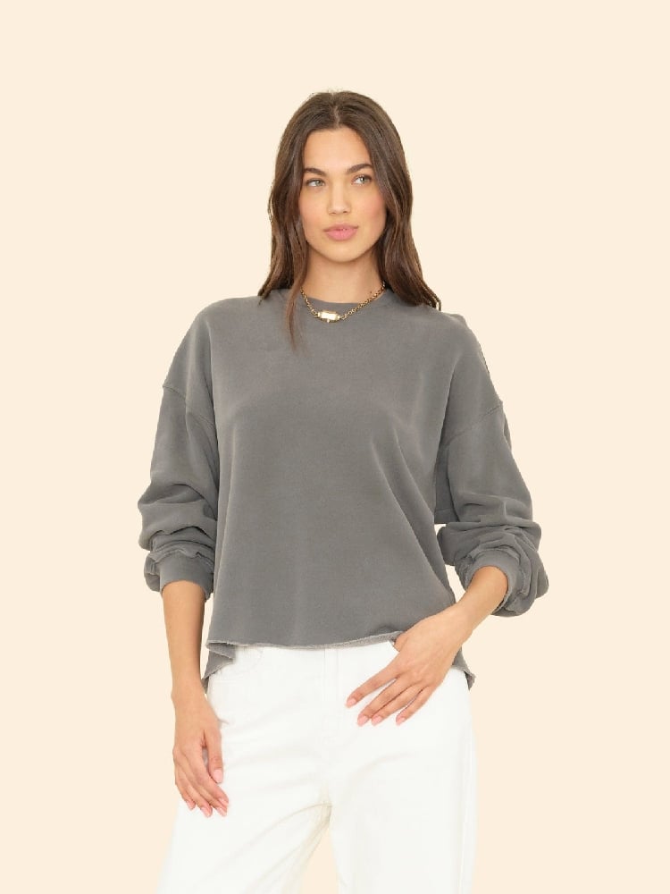 Image of XIRENA HONOR SWEATSHIRT ASPHALT