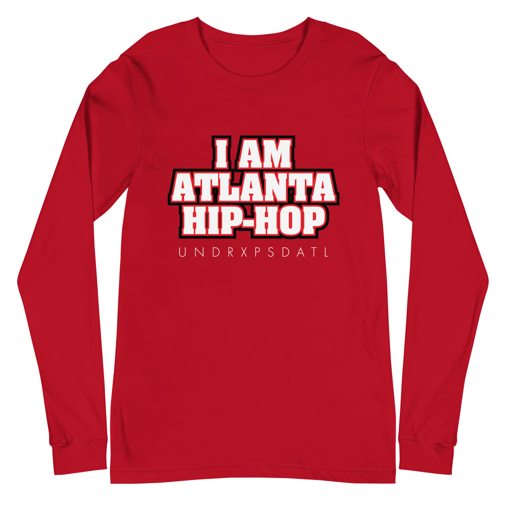 Image of "I Am Atlanta Hip-Hop" Unisex Long Sleeve Tee (Red)