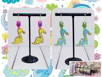 Image 1 of Floral Dino Earrings