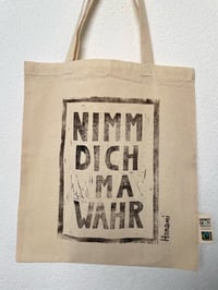 NIMM DICH MA WAHR Linoldruck