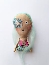 Image 1 of Blue Hair Brooch