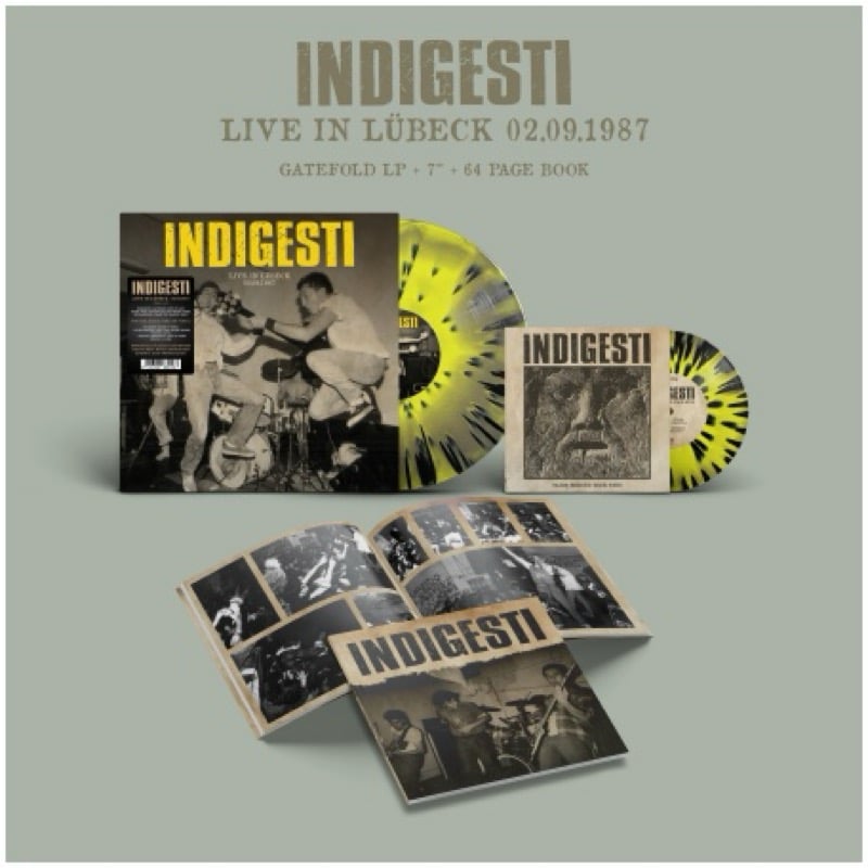 Image of Indigesti- "Live In Lübeck" LP+7"+Book (Italian Import)