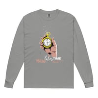 Image 4 of Men HEALING PROCESS Garment-dyed heavyweight long-sleeve shirt