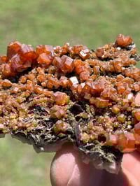 Image 10 of Vanadinite On Black Barite Specimen #2548