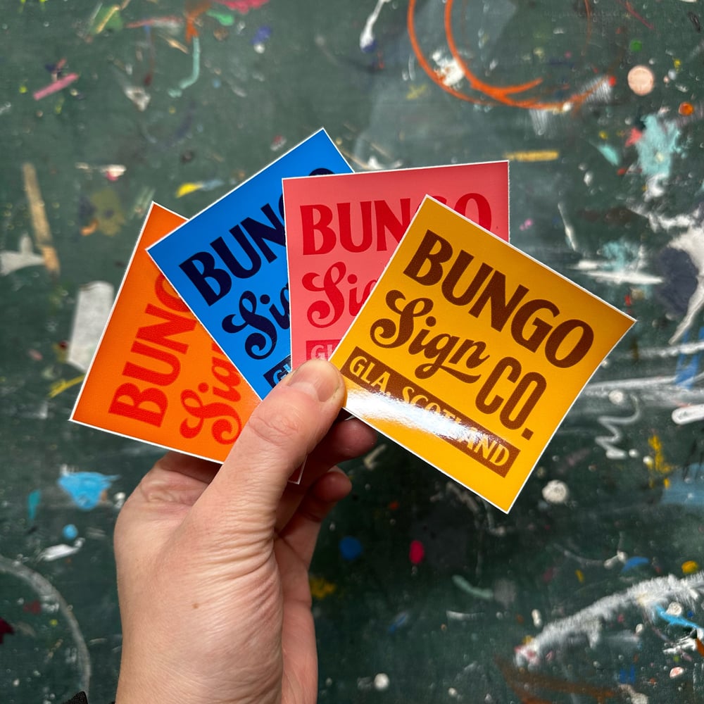 Image of Bungo Sign Co stickers