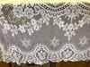 Stunning White  vintage lace tablecloth 