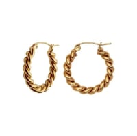 Image 2 of Gold Twist Hoops