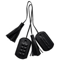 Image 1 of 5X LEATHER MOLDED DOG TAGS