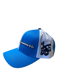 Image of logos hat blue/white