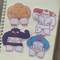 Image 2 of Buff Cute Animals Stickers Pt. 2