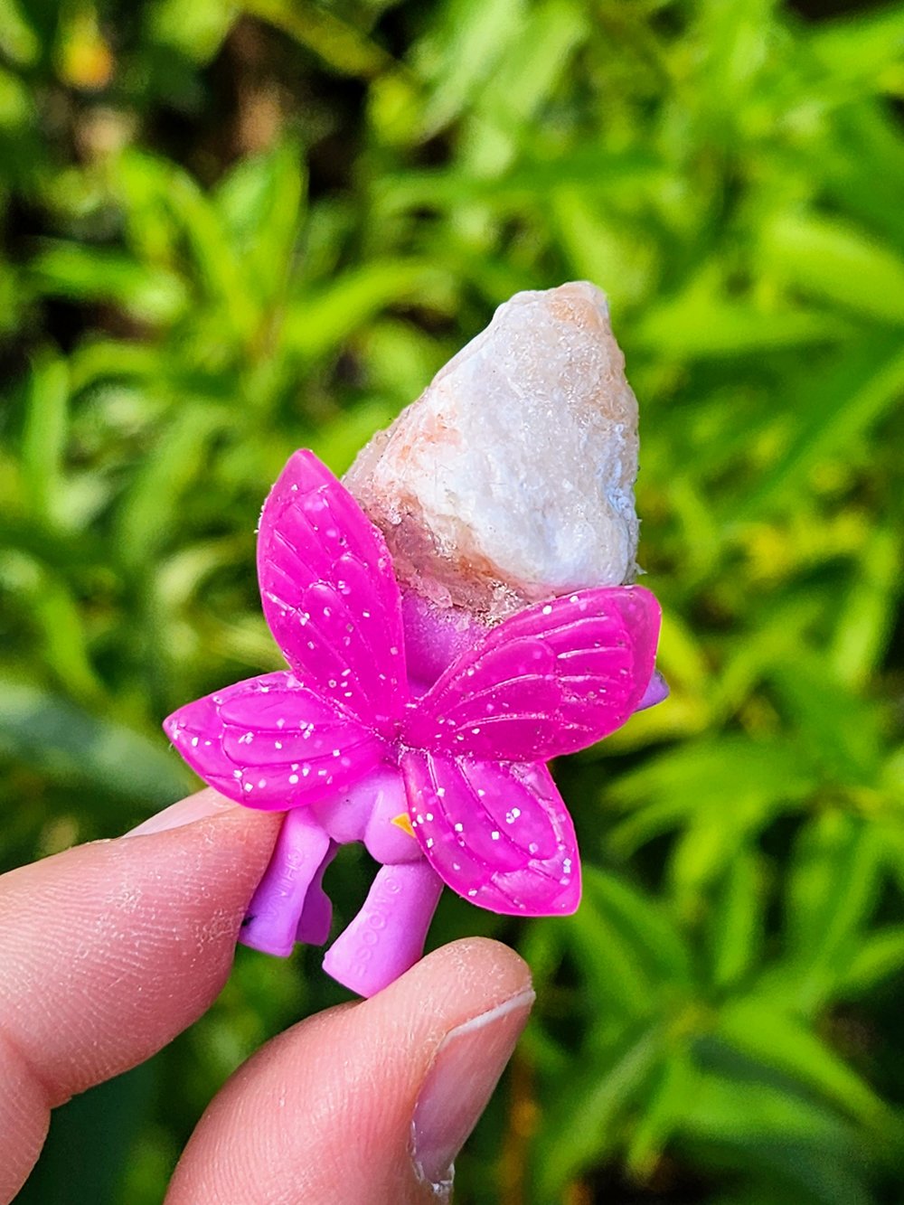 Pink Calcite Butterfly ZELF 2"