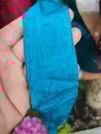 Image 4 of Wrap petal skirt 8-18 uk turquoise mix waistband