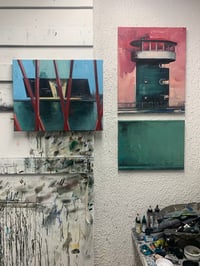 Image 5 of Painting / maleri / "København – Malerdrømme og tankestreger – Diamanten" / 40x50 cm