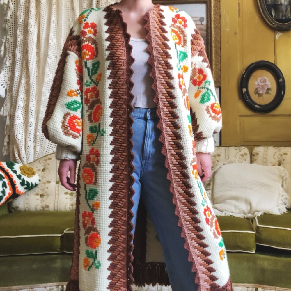 Image of Alpine Flowers Granny Sweater