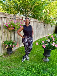 Image 6 of Grey Camo Joggers w/Drawstring Waist 