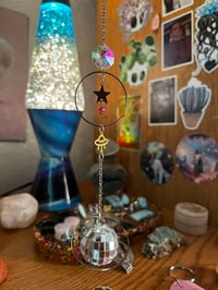 Image 1 of Space Ships & Disco Balls Sun Catcher 