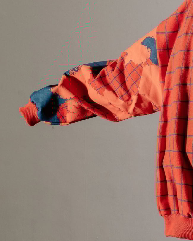 Pullover All Over the Place Signals From Afar RED