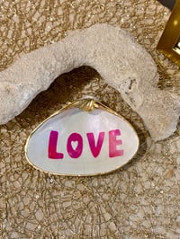 Image 1 of LOVE Clam Shell Trinket Dish