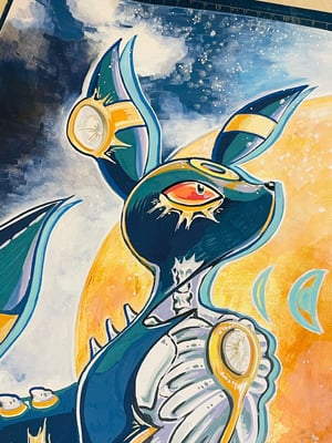 Image of Original Art: Jap Style “Dissected Monster” Poster Series - Umbreon X Espeon // Sineko So