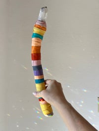 Image 3 of *new* XL CURVED RAINBOW- crystal wand