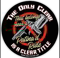 Clear Title  Sticker 